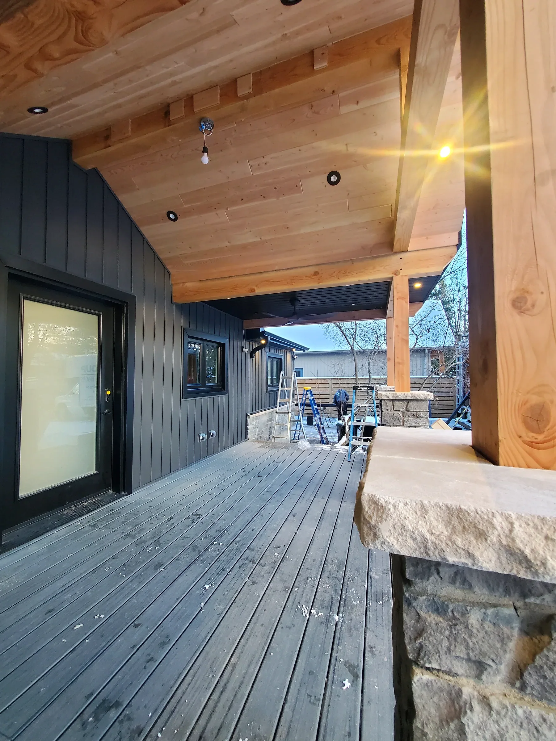 Ferreira exterior deck and covered entry construction detail